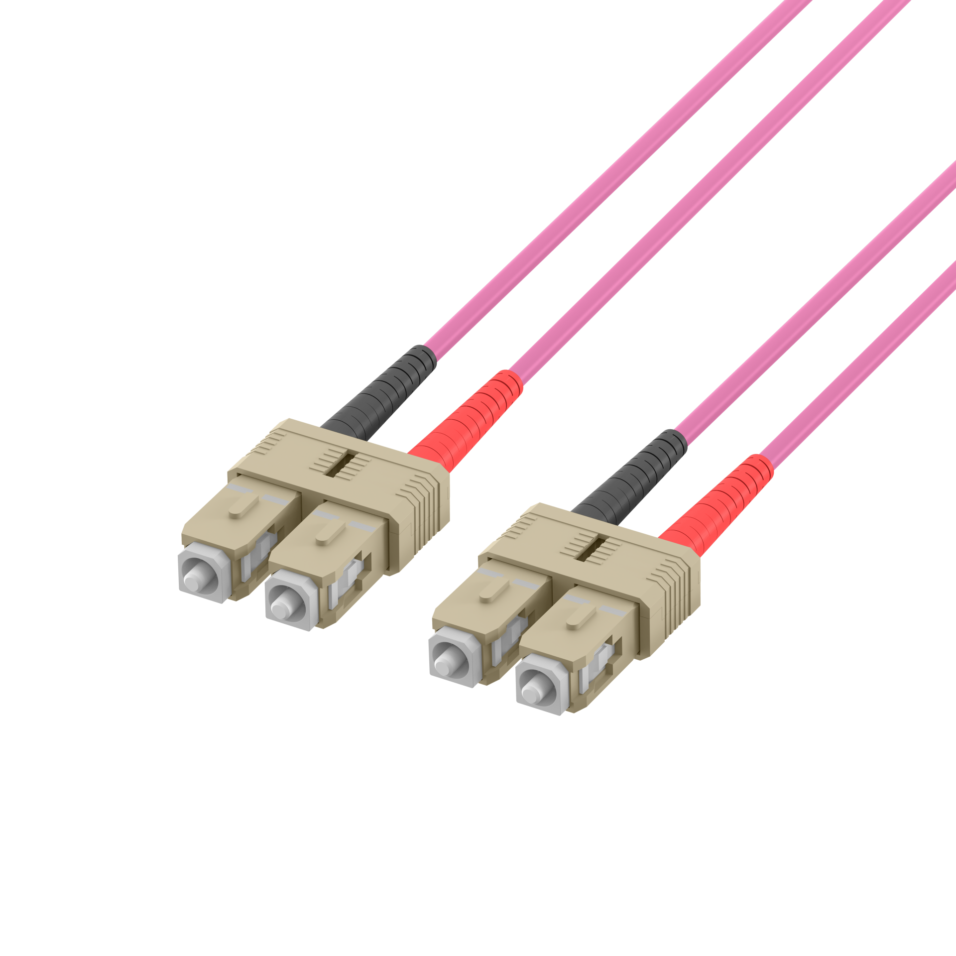 Duplex Patchcable Flat-Twin SC-SC OM4 35m LSZH 3x5mm heatherviolet
