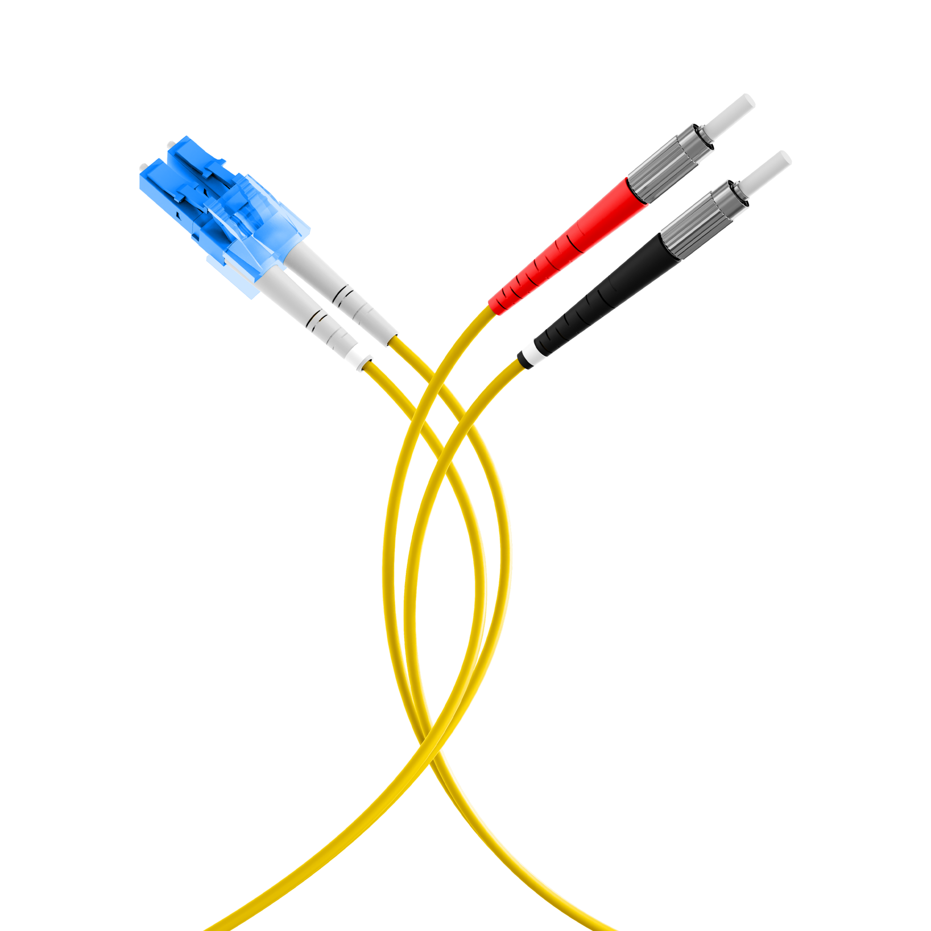 Duplex Patchkabel DIN-LC OS2 0,5m LSZH 2mm gelb