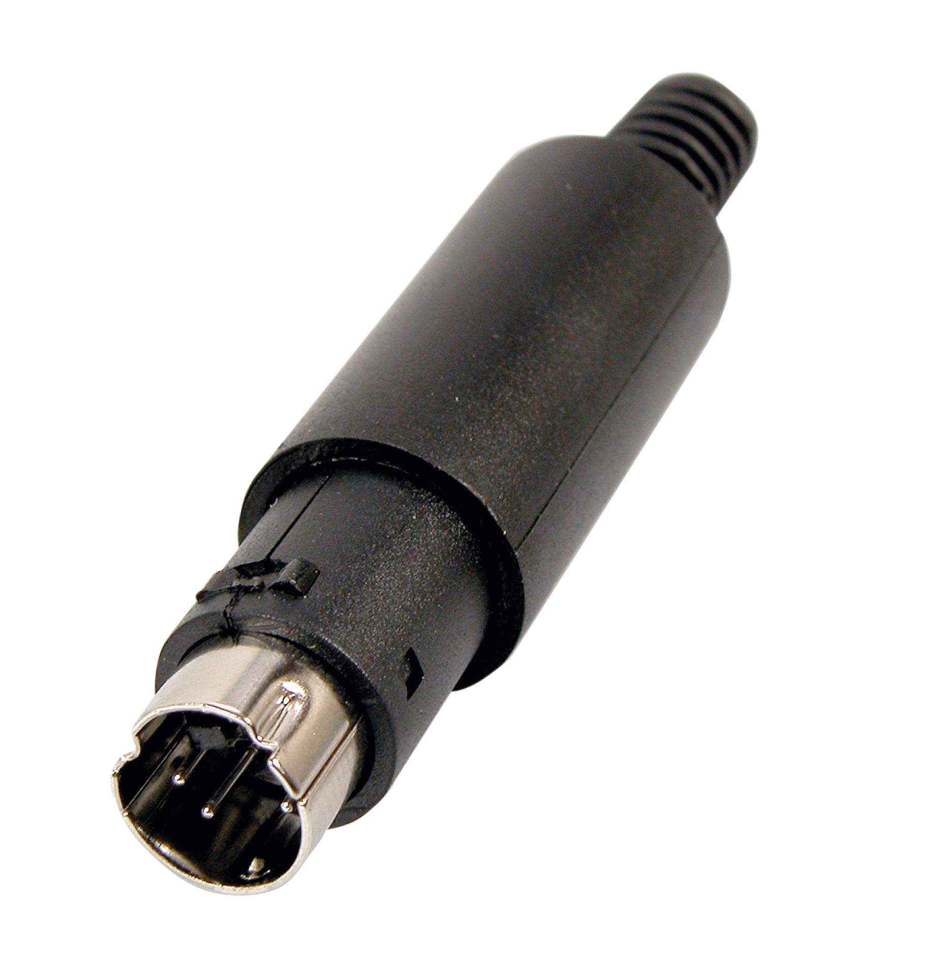 Mini-DIN-Plug 6-pole ED-DIO-M/06 with strain r.