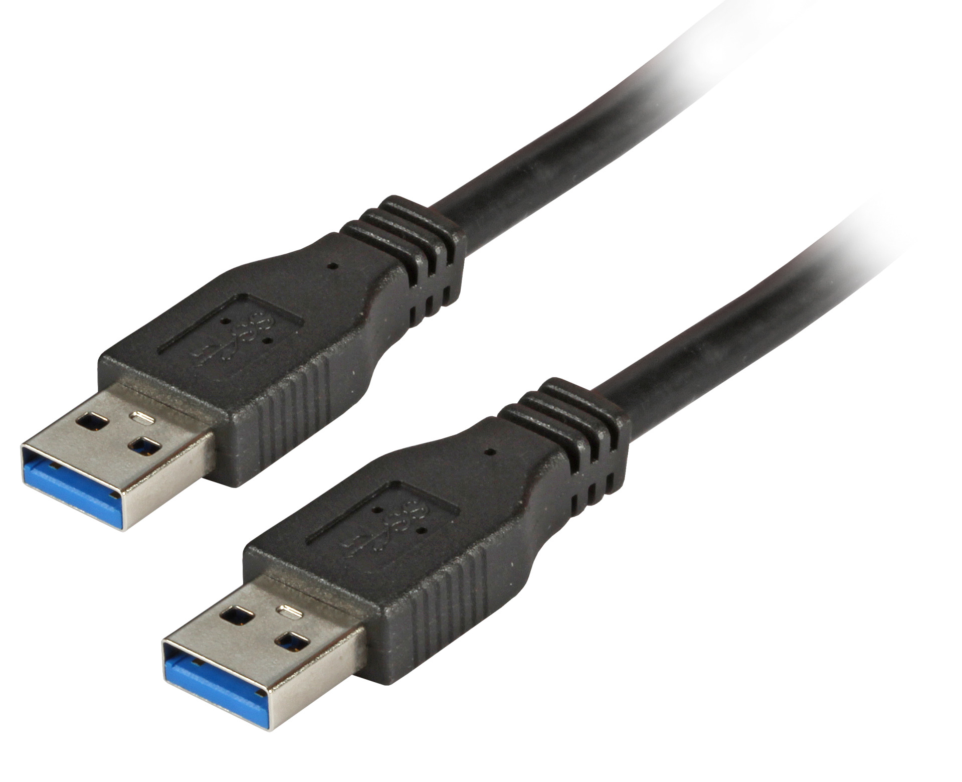 USB3.0 Anschlusskabel A-A, St.-St., 3,0m, schwarz, Classic