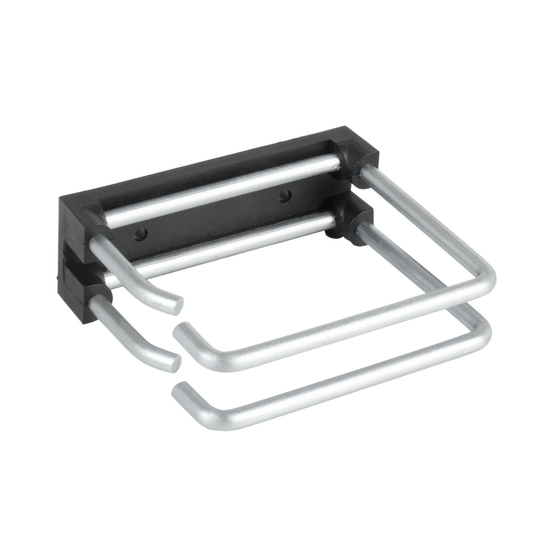 19" 2HE Kabelführungspanel, 5 x Metall-Doppelbügel 75 mm, RAL7035