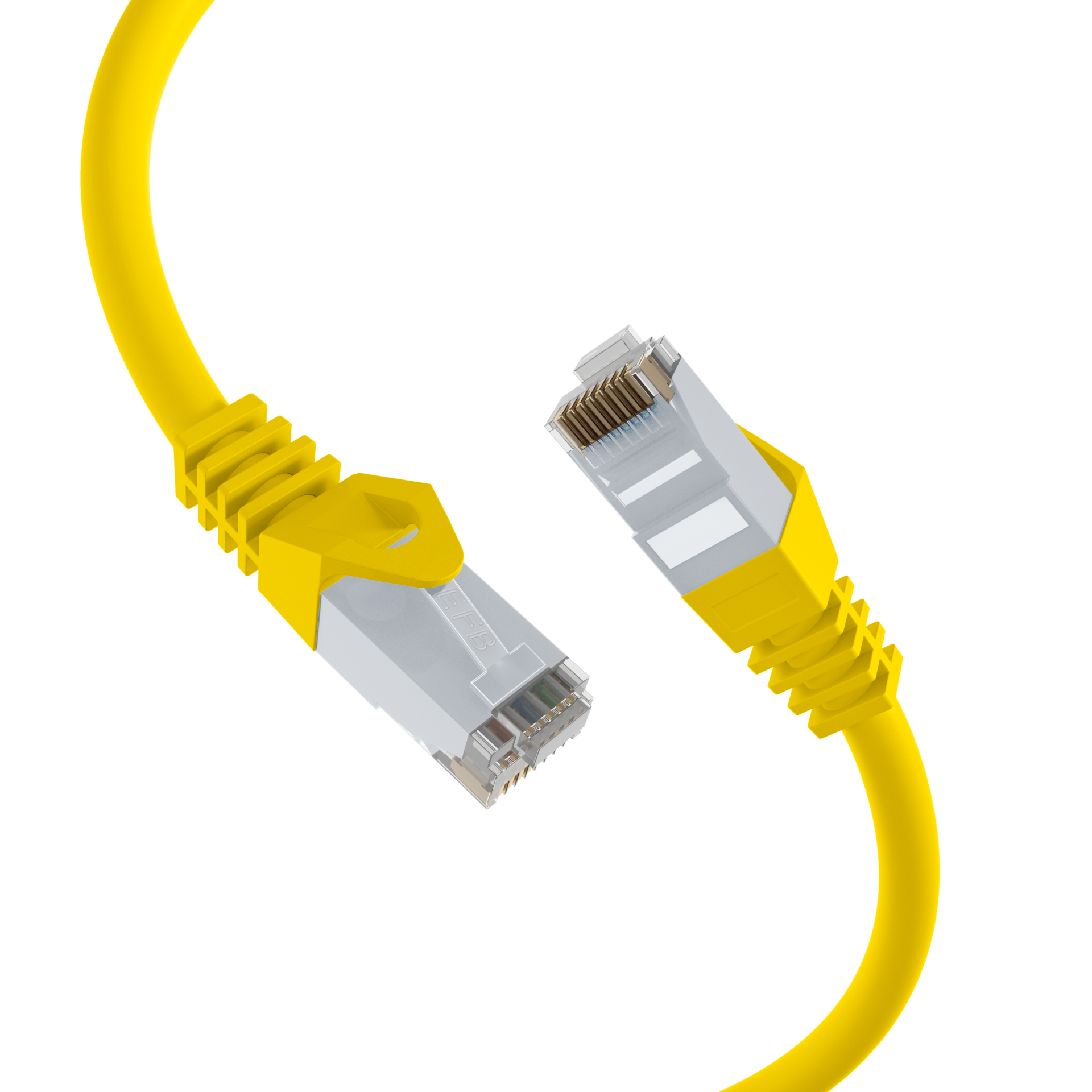 RJ45 Patchkabel Cat.6 U/UTP LSZH  CCA gelb 1m
