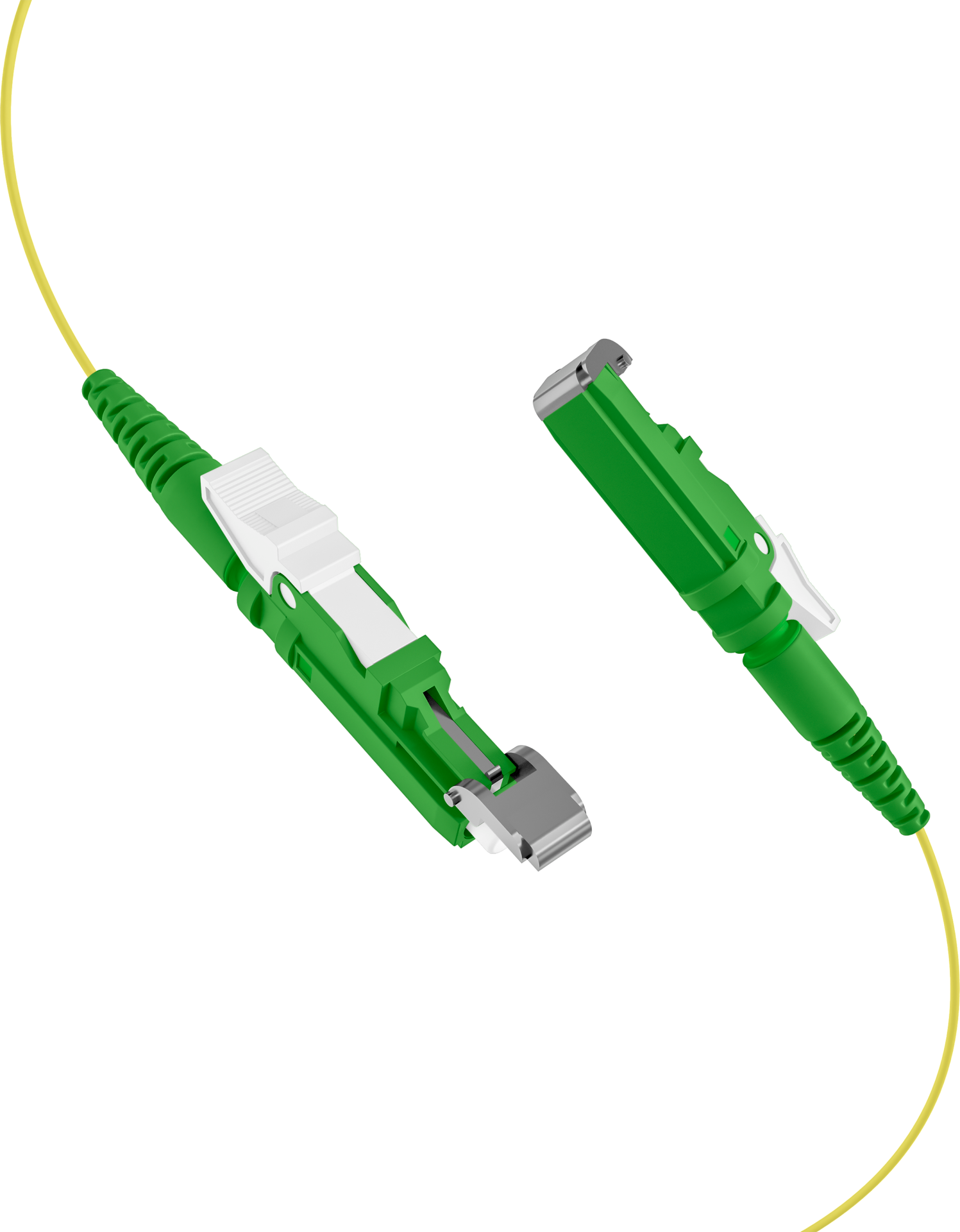 Faserpigtail E2000®/APC OS2 G652D-Gelb 2m - 1 Stück