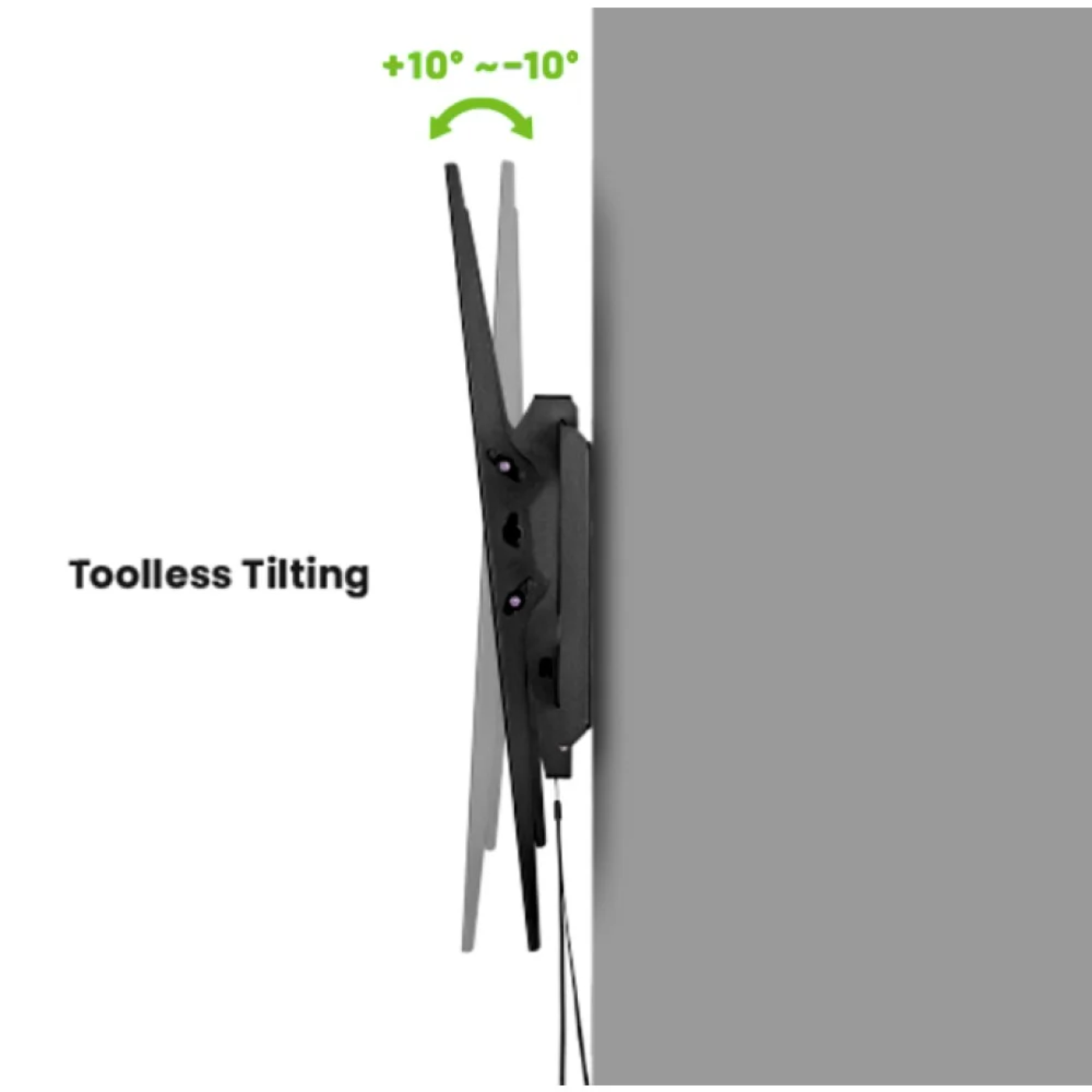 Techly Wandhalterung 60-120" schlank neigbar LCD LED TV