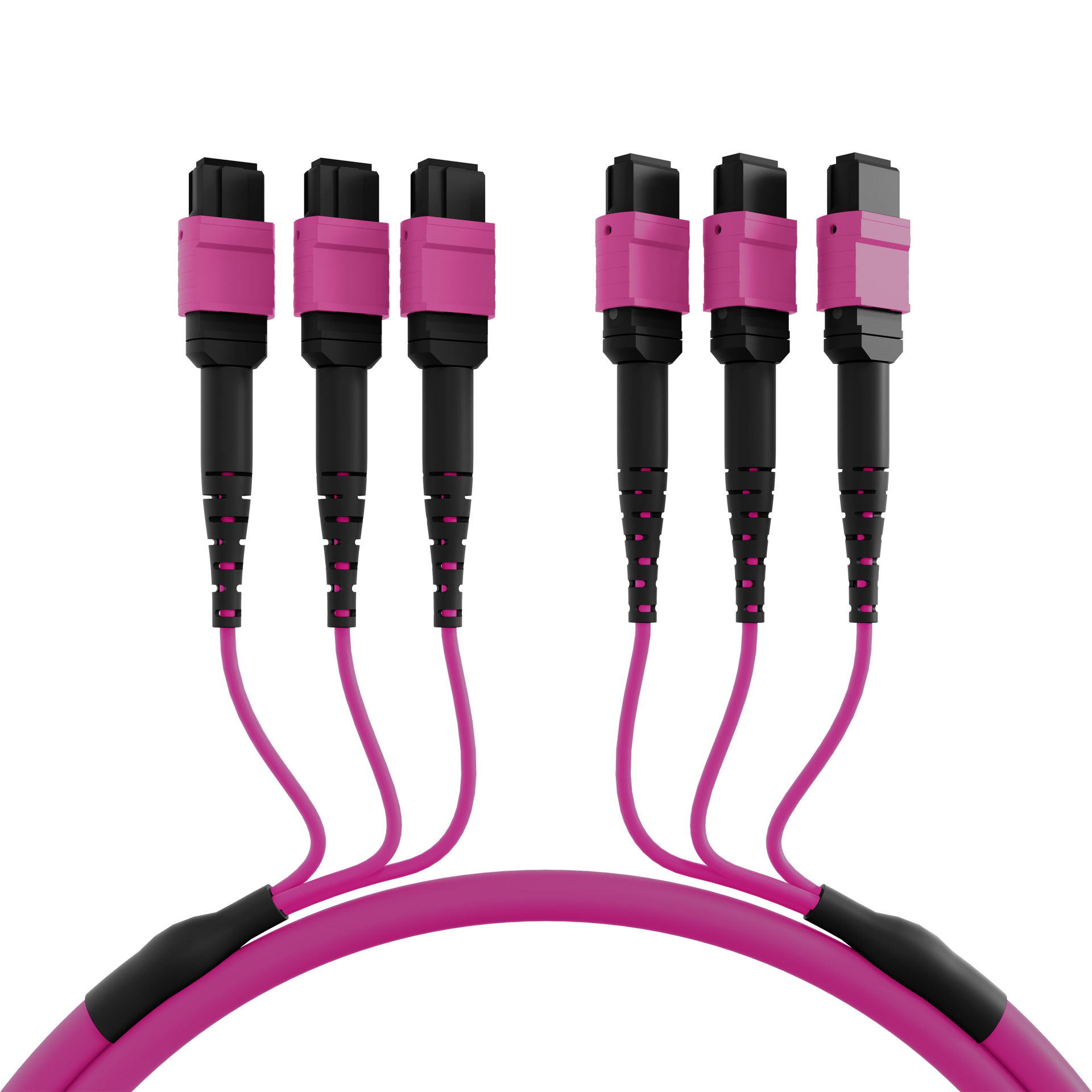 MTP®(F)-MTP®(F) Patchkabel OM4 48 Fasern Typ A LSZH erika-violett 10m