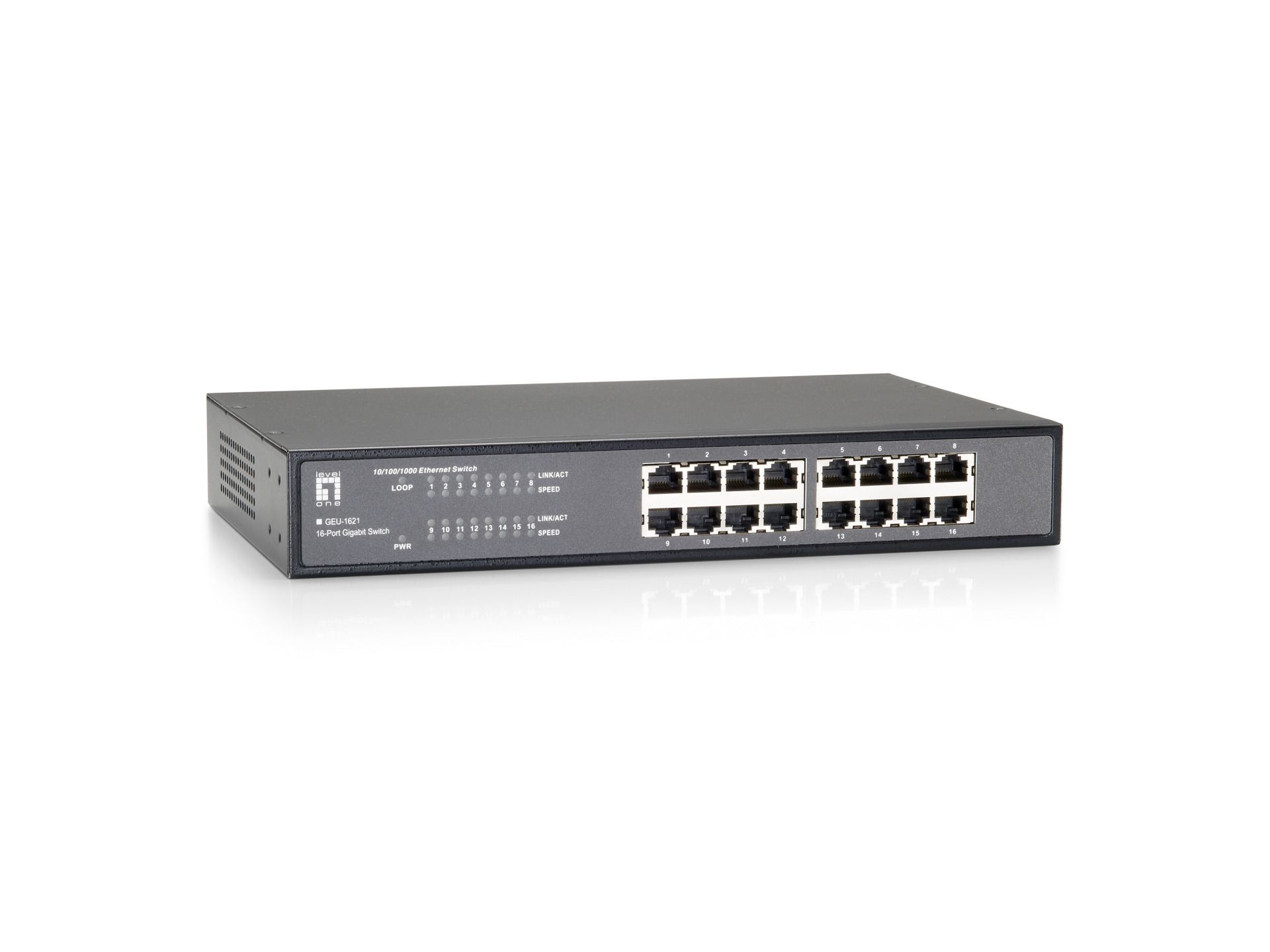 16-Port Gigabit Ethernet Switch, 10/100/1000Mbps 16-Port Gigabit Ethernet Switch, 10/100/1000Mbps