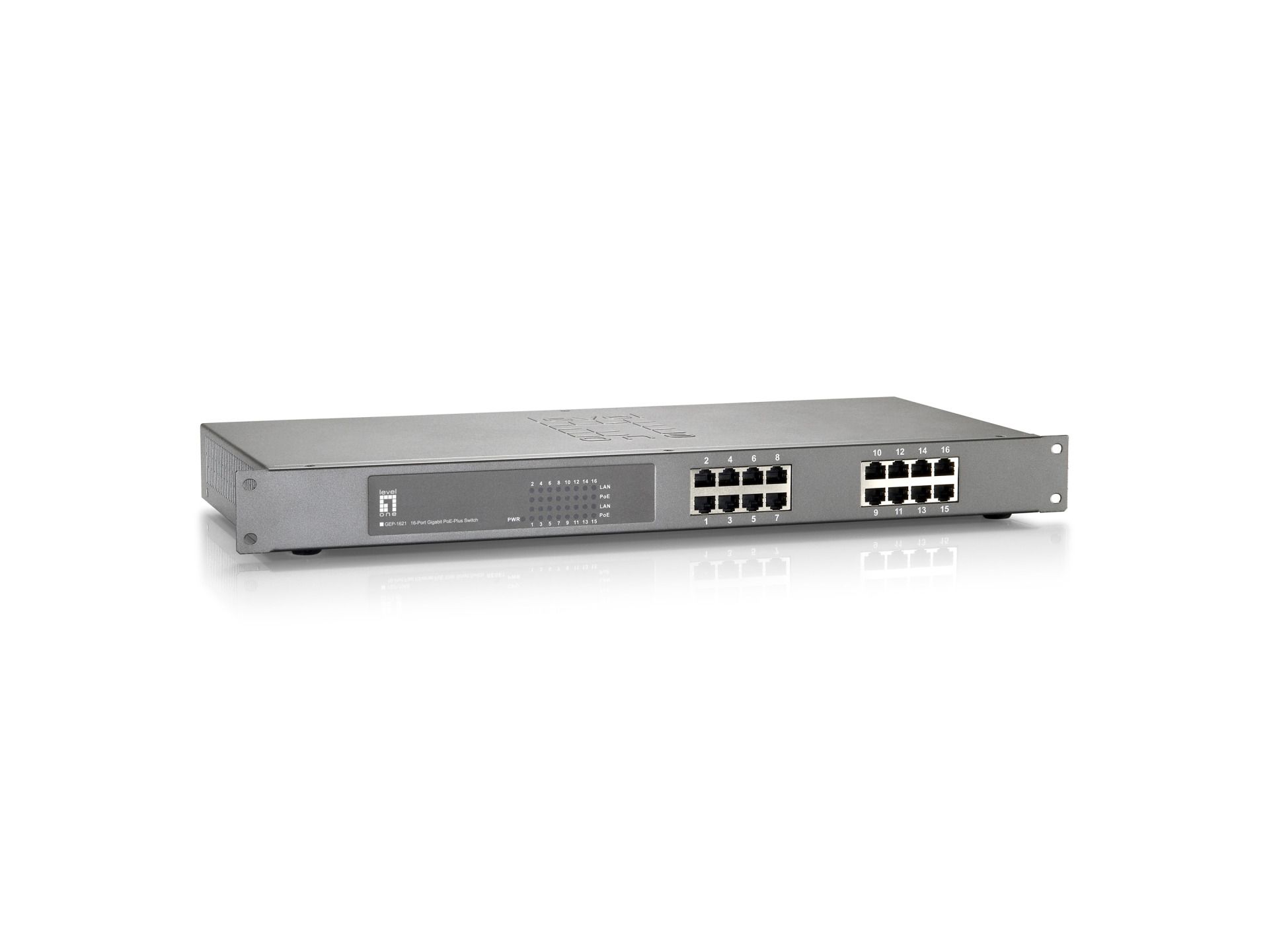 16-Port Gigabit Ethernet PoE+ Switch (24