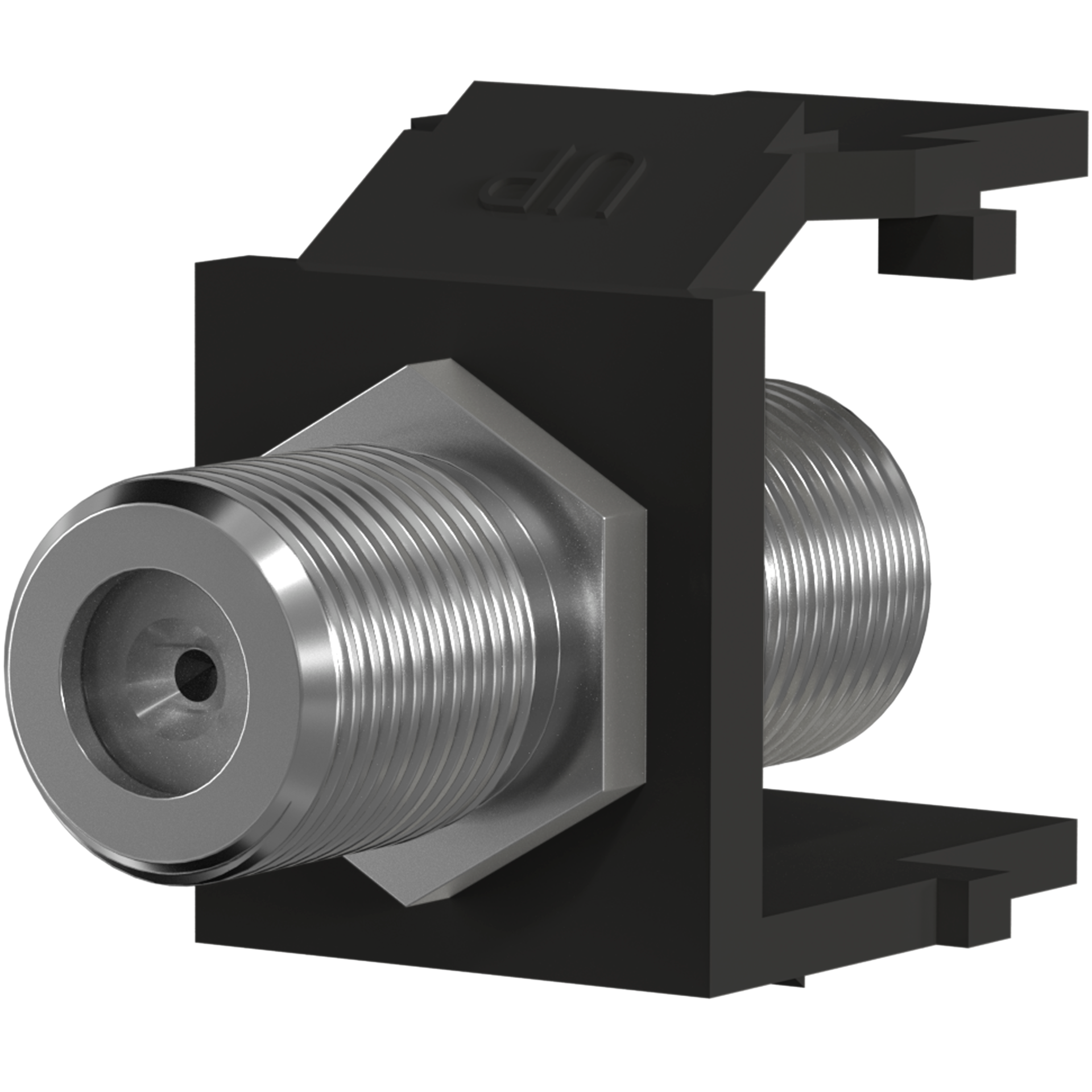 Adaptateur connecteur F noir