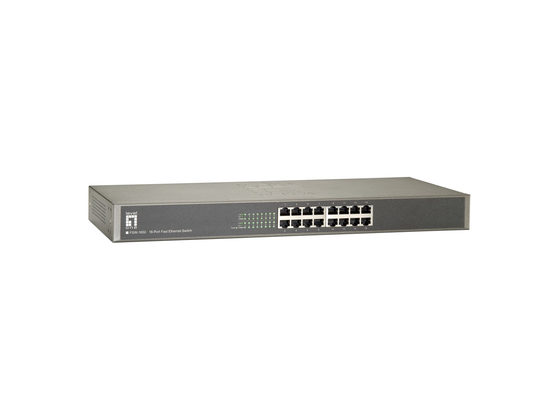 16 Port Fast Ethernet Switch, internal p 16 Port Fast Ethernet Switch, internal p