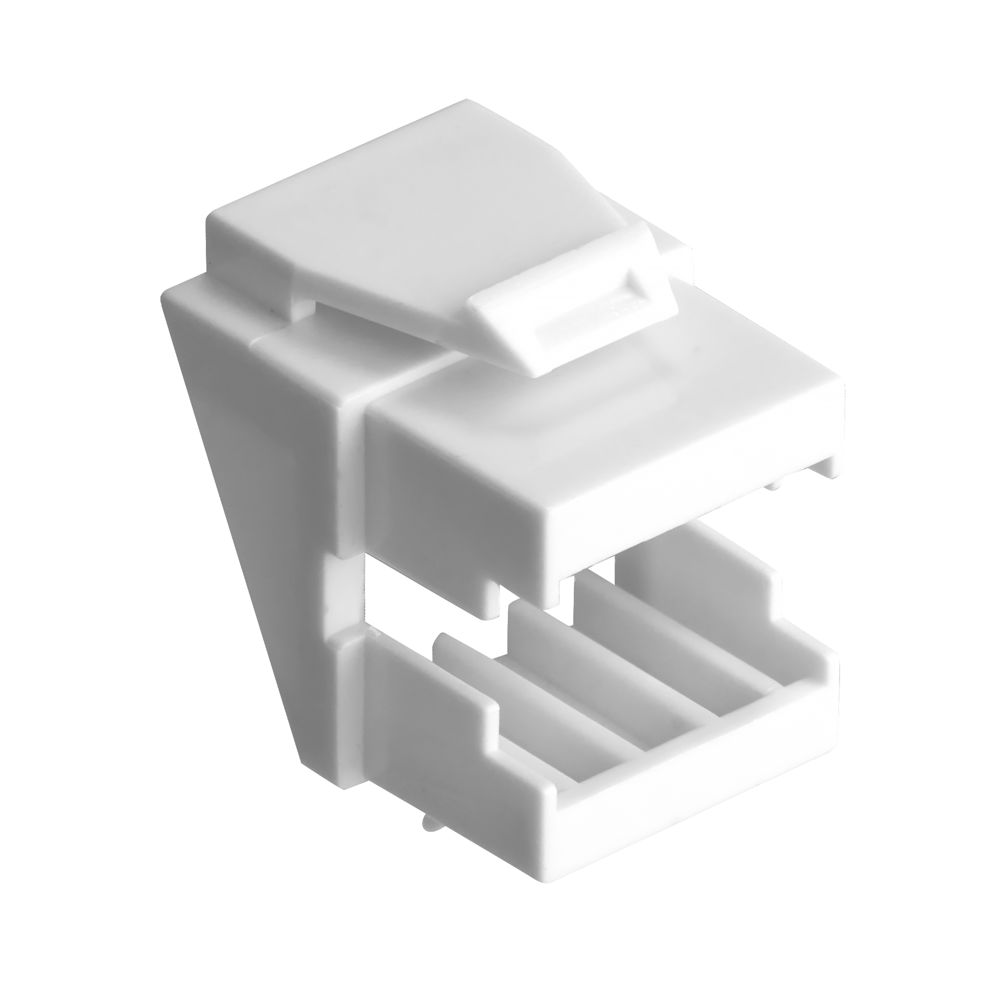 Adaptateur LC duplex/SC simplex blanc pour plastron keystone